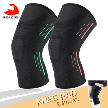 KoKossi 1 бр. лек дишащ наколенник унисекс за спорт и фитнес найлонов наколенник удобен еластичен бандаж на коляното