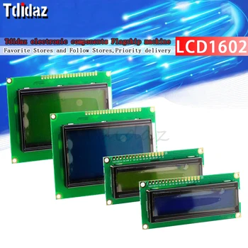 LCD дисплей 1602 2004 12864 LCD модул Син Жълт Зелен Екран 16x2 знаков LCD дисплей PCF8574T IIC I2C Интерфейс 5 за arduino