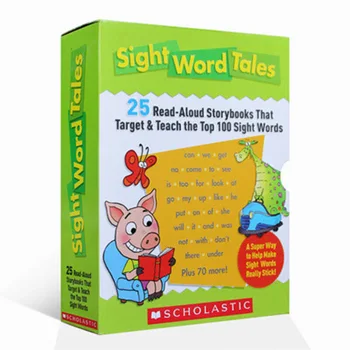 Learn Sight Word Приказки Набор от 25шт Акустични Приказки Алфа-Приказки За Деца Историята на Изучаване на английски Думи Книжка С Картинки Детски Играчки Развитие на Книгата
