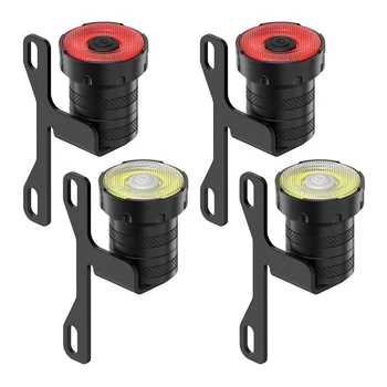 Led светлини за скейтборд, USB Акумулаторна батерия от 3.7 На 400 ма, комплект предни и задни светлини за скейтборд Longboard с зарядно кабел 4-в-1