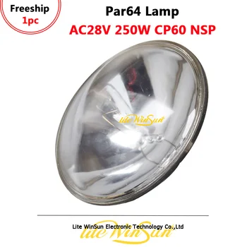 Litewinsune AC28V 250W Par 64 Лампа с нажежаема жичка Par Can 64 3200 K Връзка серия CP60 Ослепитель за замяна на източник на лампи