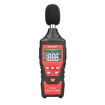 MAYILON HT622B цифров 30 DB-130 DB LCD дисплей, тестер глас, измерване на нивото на шума, детектор на звука
