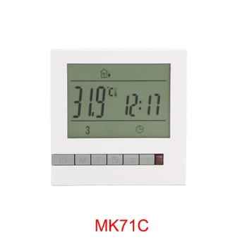MK71C 220V 3A MINCO HEAT газов котел с топъл пол Ръчно Стаен термостат Кабел за Топъл пол Регулатор на температурата