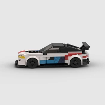 MOC Technical M8 GTE състезателни спортен автомобил, шампион на скоростта, състезател, градивни елементи, тухлени творчески гаражни играчки за момчета