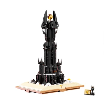 MOC The Creative Black Dark Tower LOTR Магически книги Модел Градивни елементи за Сглобяване на тухли Забавни играчки 