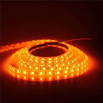 Mokungit 16.4 ft 5050 SMD Оранжево на цвят Led Лампа с Гъвкава Лента 5 М 300 светодиода IP30 IP65 12VDC за дома, хотели, клубове