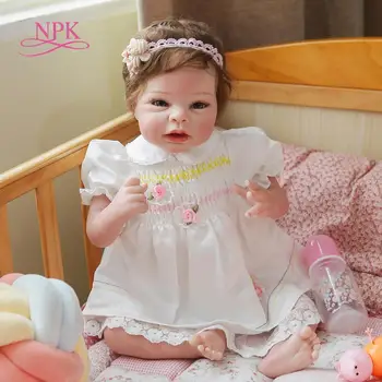 NPK 55 см, са подбрани художествена кукла, меко тяло, 100% ръчна работа, подробна картина, возрожденный дете, тъкан, орган, реалистичен дете