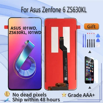 OEM Дисплей За Asus Zenfone 6 ZS630KL Подмяна на LCD екрана при събирането на Рамка за Asus 6z I01WD Оригинален LCD дисплей Черен