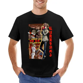 Persona 5 Goro Akechi Графична Тениска, потник, тениска блонди, графична тениска, скъпа облекло, тениски за мъже