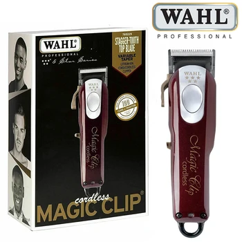 Professional 5-звезден безжична машина за подстригване на коса Wahl 8148 Magic Клип с течение на времето на работа на повече от 100 минути за фризьори и стилисти