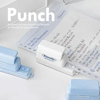 Punch С лека точност на позициониране, Линейна, Пръстен за Еднократна употреба, 5 дупки, Перфоратор за албуми, Канцеларски материали за дома