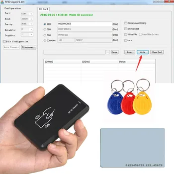 RFID 125 khz ID EM4100 kaartlezer schrijver клонирующий копирна машина програмист clone copy met lege beschrijfbare keytag t5577 от 5200