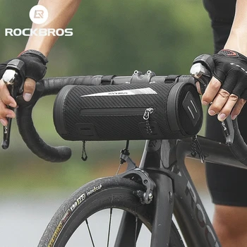 ROCKBROS Велосипедна Чанта На Преден Лост Непромокаемое на Седлото През Рамо МТБ Пътна Чанта-Тубус Голям Капацитет За Съхранение на Вело-Аксесоари