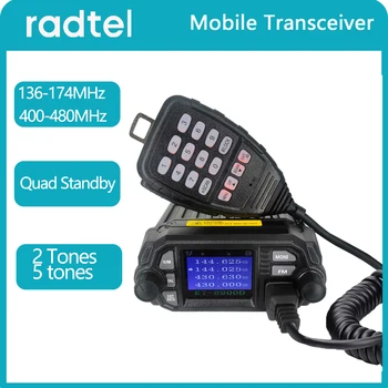 Radtel RM-04 136-174 Mhz 25 W 400-480 Mhz 20 W Мини Двухдиапазонная Мобилна Автомобилна Радиостанция, двойна лента радиоприемник, Любителски радио