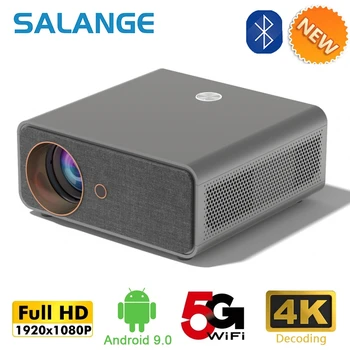Salange P87 Собствен Проектор 1080P, 4k Видео, 5G WiFi, Домашно Кино, Цифрова Фокус 7000 Лумена, Android 9,0, led Прожектори Bluetooth
