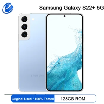 Samsung Galaxy S22 + 5G S906U1 128 GB S22 Plus Мобилен телефон Android Snapdragon 8 Gen 1 Восьмиядерный 6,6 