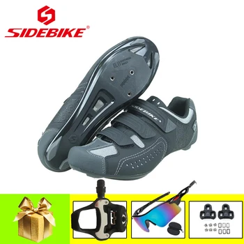 Sidebike Пътна велосипедна обувки за жени и мъже, улични професионални състезателни пътя велосипедни маратонки с педала на Spd-Sl, Спортна Пътна велосипедна обувки