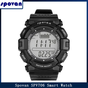 Spovan SPV706 Смарт часовници Външни Непромокаеми кръгли Алтиметър Барометър Термометър унисекс дигитален часовник Риболов, Спорт Reloj