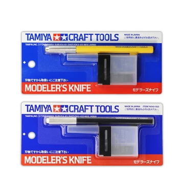 TAMIYA 74040/69941 Нож за моделиране, джобни Ножчета с 25 бр. Сменяеми Остриета, Модел За Рязане, Разделочный Джобно ножче, Резервна Острието 74075