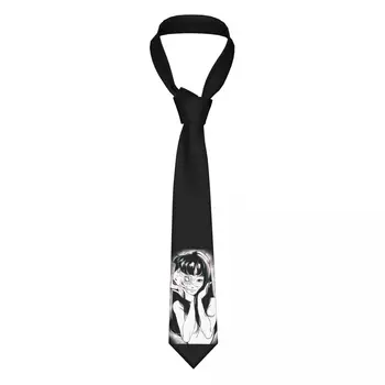 Tomie Junji Ito Аниме Вратовръзка Унисекс Обтягивающий 8 см Ужас Японската Манга Маточната Кърпичка за Мъжки Костюми и Аксесоари Вратовръзка на Сватбата Офис