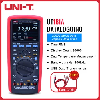 UNIT UT181A True RMS Мултицет с автоматично гама от регистриране на данни, Ремонт на електрически съоръжения Промишлен измерване на температурата на капацитета на DMM