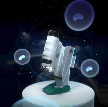 Youpin Science can портативен микроскоп, ръчна професионална експериментална играчка за бебе, подарък за рожден ден