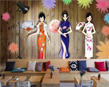 beibehang 3d тапети за стени, Ръчно рисувани рокли show демонстрация на дрехи фон за инструменти, 3d тапети за дома стенопис