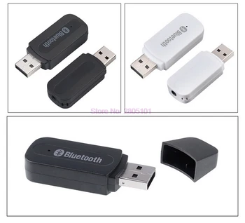 dhl 200 бр. Безжична Bluetooth Музикален Аудиоприемник USB Адаптер Безжичен Музикален Предавател A2DP Стерео Адаптер Ключ за iPod