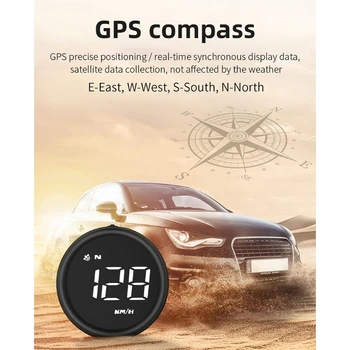 Авто HUD дисплей на GPS Проектор скоростта на автомобила Системата за Предупреждение За Превишаване на Скоростта Водна Скоростомер Измерване на скорост