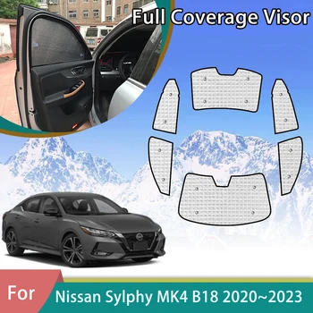 Авто Сенника Е С Пълно Покритие За Nissan Sylphy Sentra B18 2020 2021 2022 2023 Защита От Uv Автоаксесоари Слънчеви Очила С Прозорец