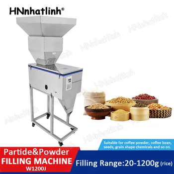 Автоматична Машина за пълнене на прах, на гранули тегло 20-1200 г, количество семена чай на гранули, Сол, Ориз с опаковъчната машина в шкаф