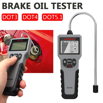Автомобилен Инструмент за измерване на спирачното масло BF200 Тестер Автоматична Спирачна течност DOT3 DOT4 DOT5.1 Детектор на Съдържанието на вода Инструмент за проверка на качеството на маслото