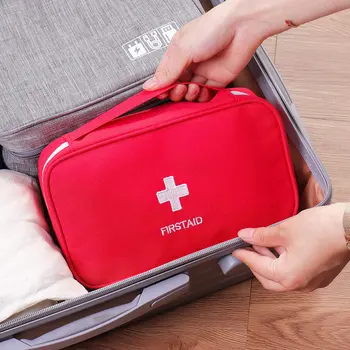 Аптечка за първа помощ за пътуване, къмпинг, на открито, Полезна мини чанта за съхранение на лекарства, чанта за оцеляване при извънредни ситуации, калъф за хапчета