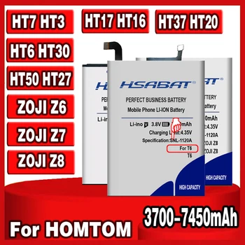 Батерия HSABAT 7450 ма за HOMTOM HT37 HT20 HT17 HT16 HT7 HT3 Pro за Homtom HT6 S16 HT50 HT27 HT30 ZOJI Z6/ZOJI Z7/ZOJI Z8