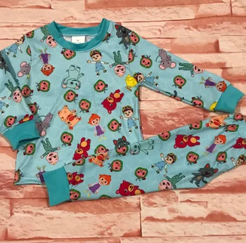 Бутик за детски дрехи, пижамный костюм с дълги ръкави за деца, пролетно-есенен комплект дрехи за деца