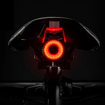 Велосипеден Фенер Smart Taillight USB LED Smart Sensor IPX6 Водоустойчив Сензор за Спиране на Велосипеди Задна Светлина Sense Задни Аксесоар Подходящ За Всеки Велосипед