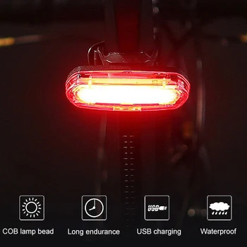 Велосипеден фенер Ярък велосипеди заден фенер LED Лаптоп USB Акумулаторна задна светлина пътен МТБ Каска лампа водоустойчив велосипеден фенерче
