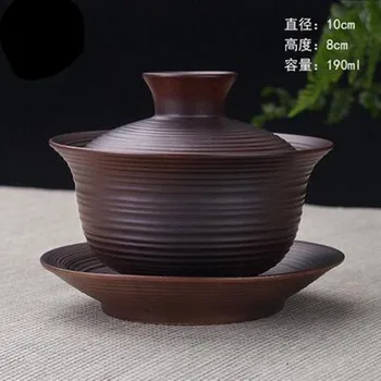 Висококачествен Чай Елегантна Гайваньская Китайска Чаена Чаша лилава глина супа от супник с капак с Голям капацитет на купата-чинийка, чаша за заваряване на чай чайник исинский
