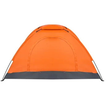Водоустойчив кемпинговая куполна палатка е за 1 лице, автоматично изскачащите бързо подслон за Разходки на открито, оранжево