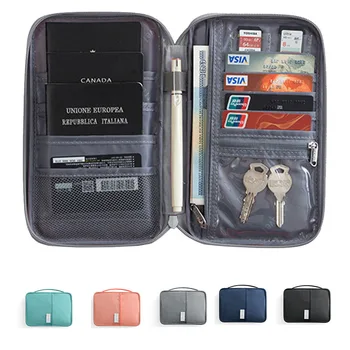 Водоустойчива чанта за кабел, преносимо, Притежател на паспорт, портфейл за кредитни карти, захранване, Аксесоари за слушалки, органайзер, Държач за карти