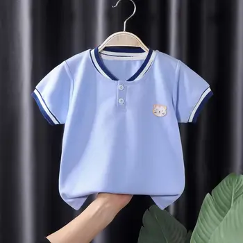 Връхни дрехи за момчета, лятна тениска, бебешки тениски