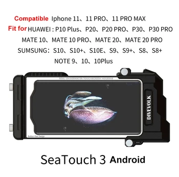 Гмуркане DIVEVOLK seatouch 3 Pro Водоустойчив корпус на Телефона Подводен калъф За вашия Телефон 6 6+ 7 8 9 11 Max за Huawei сега вход
