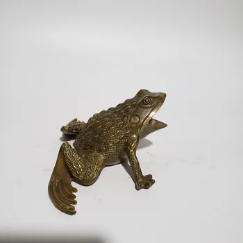 Голяма бронзова жаба украса Бронзова жаба бронзова скулптура на животните