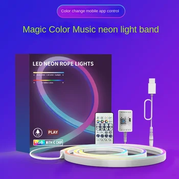Графити WIFI Bluetooth Вълшебна музикална неонова лента Музикална лента е САМ Моделиране на 16 милиона цветни led ленти