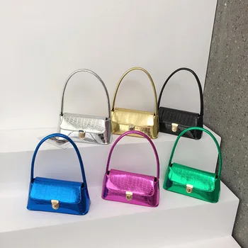 Дамска чанта 2023, есенна мода, нова тенденция, корейската версия, ръчна чанта с каменен модел, чанта за подмишниците