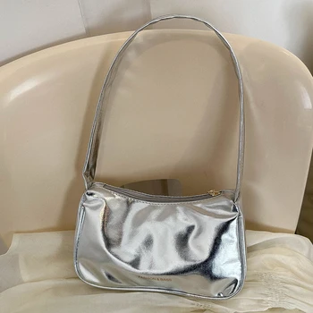 Дамска чанта за през рамото от мека кожа в ретро стил, с луксозна дизайнерска чанта, дамска чанта, лесна чанта-скитник, женски клатч, в чантата си за телефон, Нова