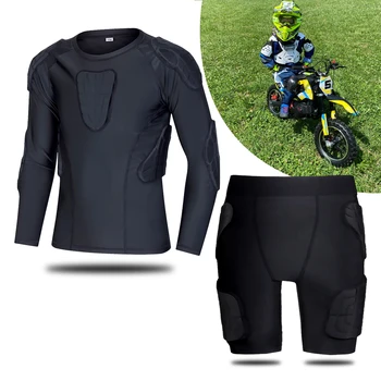 Детска мотоциклетът броня, бельо, защитно яке, панталони базов слой, летен костюм за мотокрос на мотоциклет, квадроцикле