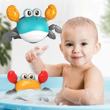 Детски Играчки Развивающий Интерактивен подарък за рожден ден ползающего раци, забавна подвижна играчка за бебета, малки деца и с играчки за детски басейна