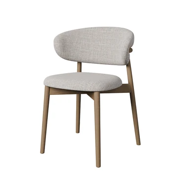 Дизайнерски трапезни столове с дървени крака, Удобни Възглавници, Ергономичен стол за изчакване, дизайнерско кресло за отдих Nordic Sillas De Comedor New