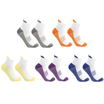 Дишащи, абсорбиращи потта спортни футболни къси чорапи с хавлиена кърпа нов цвят на ивици, сгъстено нескользящие футболни чорапи